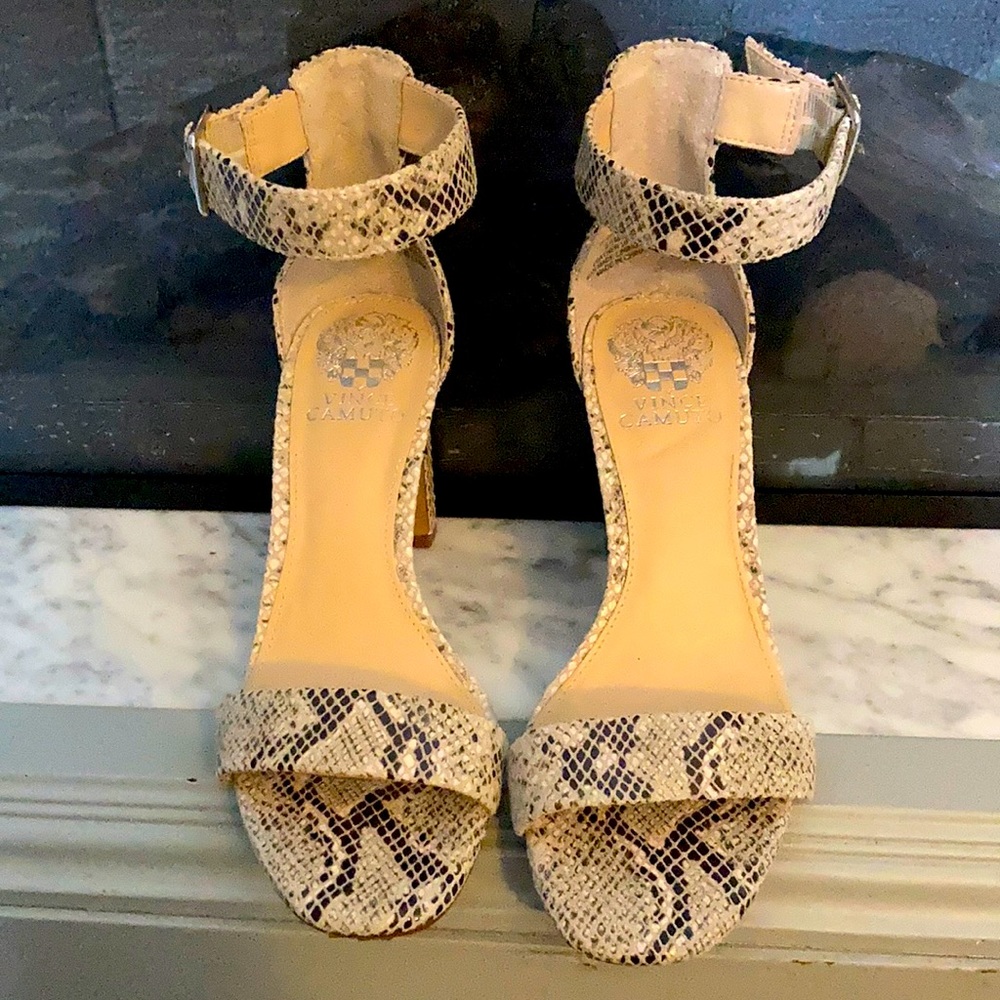 Vince Camino snake skin heels